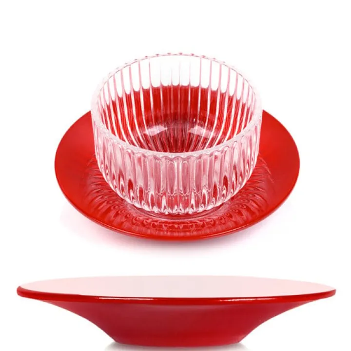 Best MARIAGE FRÈRES Sous Tasse Pleine Lune Rouge